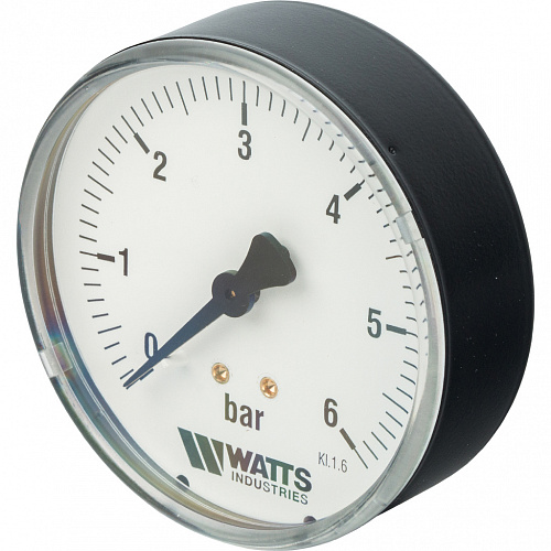 Watts  F+R100(MDA) 80/6x1/4&amp;quot; Манометр аксиальный 80мм, 0- 6 бар
